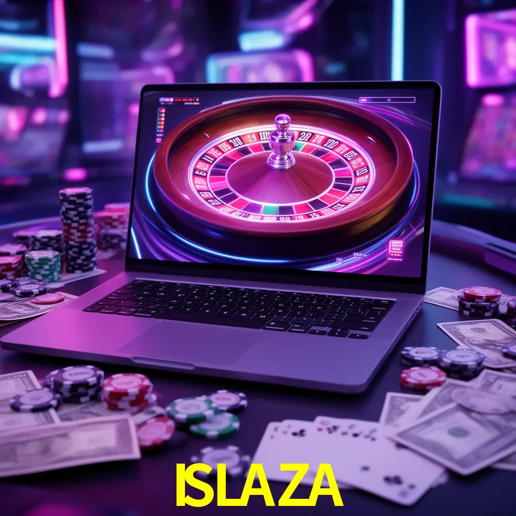 Centro móvil ISLAZA con casino, cajero, bonos, app y acceso de cuenta para México